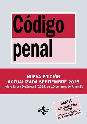 CÓDIGO PENAL (ED. ACTUALIZADA SEPTIEMBRE 2025)