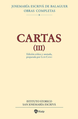 CARTAS III (EDICIÓN CRÍTICO-HISTÓRICA)