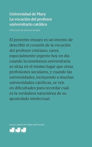 LA VOCACIÓN DEL PROFESOR UNIVERSITARIO CATÓLICO