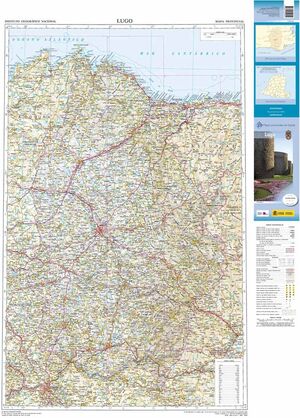 MAPA PROVINCIAL LUGO. 1:200 000.