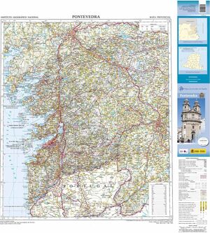 MAPA PROVINCIAL PONTEVEDRA 1:200 000