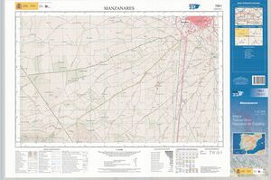 MAPA TOPOGRÁFICO. MANZANEDA 227-II   (1:25.000)