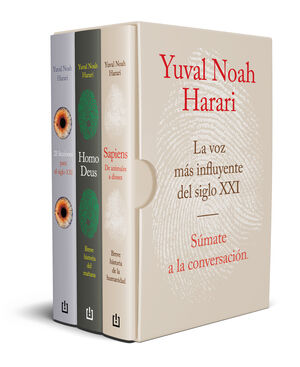 ESTUCHE YUVAL NOAH HARARI (SAPIENS/ HOMO DEUS/ 21 LECCIONES)