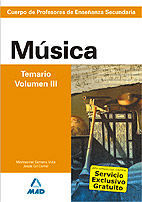 TEMARIO III MUSICA SECUNDARIA