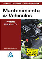 TEMARIO IV MANTENIMIENTO DE VEHICULOS  FORMACION PROFESIONAL