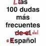 LAS 100 DUDAS MÁS FRECUENTES DEL ESPAÑOL