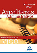 TEMARIO I AUXILIARES ADMINISTRATIVOS DE LAUNIVERSIDA DE VIGO