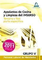 AYUDANTES DE COCINA Y LIMPIEZA, PERSONAL LABORAL DE MINISTERIOS, GRUPO V, IMSERS