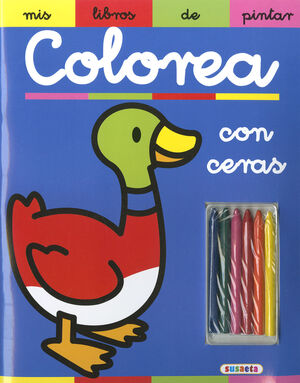COLOREA CON CERAS   (AZUL)
