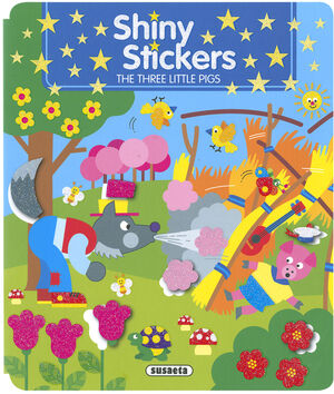 THE THREE LITTLE PIGS. SHINY STICKERS