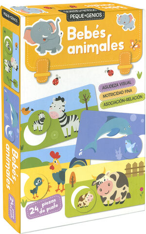 BEBÉS ANIMALES (PEQUE GENIOS 24 PIEZAS PUZLE)