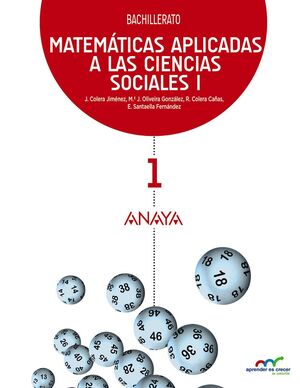 MATEMÁTICAS APLICADAS A LAS CIENCIAS SOCIALES I BACHILLERATO