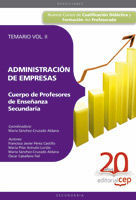 TEMARIO VOL II ADMINISTRACION DE EMPRESAS PROFES ENSEÑANZA  SECUNDARIA