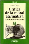 CRÍTICA DE LA MORAL AFIRMATIVA
