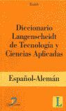 DICCIONARIO LANGENSCHEIDT DE TECNOLOGÍA Y CIENCIAS APLICADAS