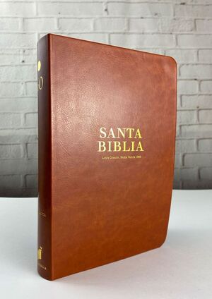 BIBLIA RVR60 LETRA GRANDE TAMAÑO MANUAL I/PIEL CAFÉ