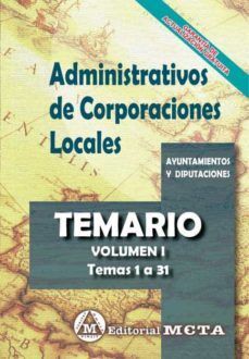 TEMARIO I ADMINISTRATIVOS CORPORACIONES LOCALES