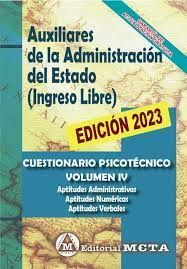 CUESTIONARIOS PSICOTECNICOS VOL IV AUXLIARES ADMINISTRACION ESTADO