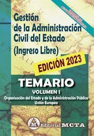 TEMARIO VOL I GESTION ADMINISTRACION CIVIL ESTADO