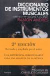 DICCIONARIO DE INSTRUMENTOS MUSICALES, DESDE LA ANTIGUEDAD A J.S. BACH