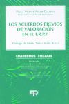 LOS ACUERDOS DE VALORACIÓN EN EL IMPUESTO SOBRE LA RENTA DE LAS PERSONAS FÍSICAS