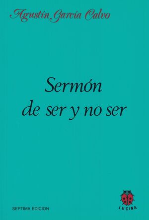 SERMÓN DE SER Y NO SER