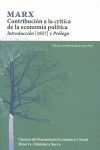 CONTRIBUCIÓN A LA CRÍTICA DE LA ECONOMÍA POLÍTICIA