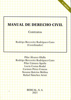 MANUAL DE DERECHO CIVIL. CONTRATOS.