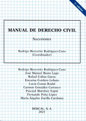 MANUAL DE DERECHO CIVIL. SUCESIONES