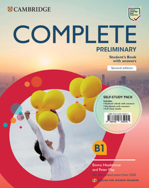 PACK. COMPLETE PRELIMINARY B1 SECOND EDITION ENGLISH FOR SPANISH SPEAKERS. SELF-STUDY PAC