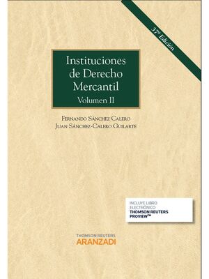 INSTITUCIONES DE DERECHO MERCANTIL VOL.II