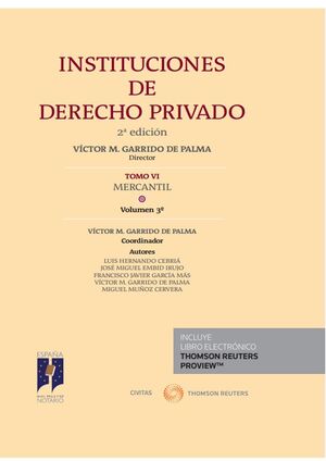 INSTITUCIONES DE DERECHO PRIVADO. TOMO VI MERCANTIL.(PAPEL + E-BOOK)