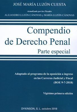 COMPENDIO DE DERECHO PENAL. PARTE ESPECIAL