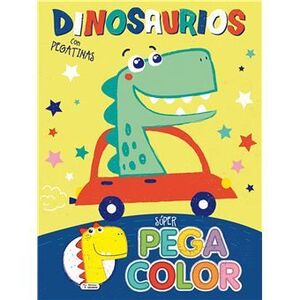 SUPER PEGACOLOR. DINOSAURIOS CON PEGATINAS