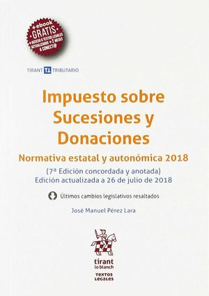 IMPUESTO SOBRE SUCESIONES Y DONACIONES 7ª ED. 2018