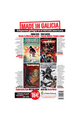 MADE IN GALICIA.PACK 4 TITULOS NOVELA GRAFICA