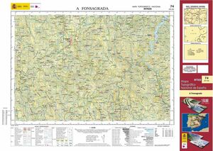 MAPA TOPOGRÁFICO 1:50.000 HOJA 74, A FONSAGRADA