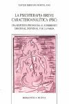 PSICOTERAPIA BREVE CARACTEROANALITICA (PBC),LA