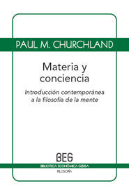 MATERIA Y CONCIENCIA : INTRO. CONTEMPORANEA FILOSOFIA DE LA MENTE