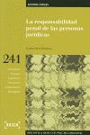 LA RESPONSABILIDAD PENAL DE LAS PERSONAS JURÍDICAS