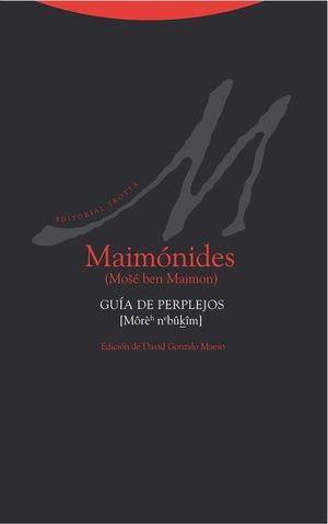 MAIMONIDES. GUIA DE PERPLEJOS