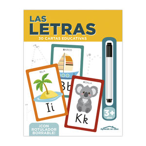 APRENDO CASA: LETRAS 3-5 AÑOS TARJETAS EDUCATIVAS