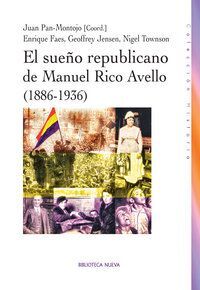 SUEÑO REPUBLICANO DE MANEL RICO AVELLO, EL  (1886-1936)