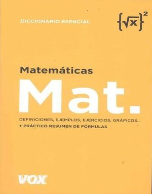 MATEMÁTICAS. DICCIONARIO ESENCIAL