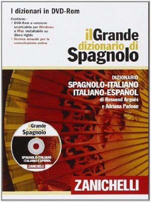 IL GRANDE DIZIONARIO DI SPAGNO ZANICHELLI DVD -ROM (ESP-ITA, ITA-ESP)