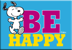 IMÁN SNOOPY BE HAPPY