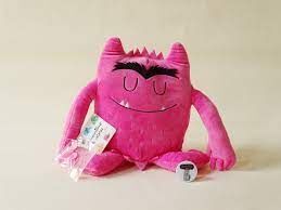 PELUCHE MONSTRUO DE COLORES (ROSA)