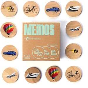 MEMOS  TRANSPORTATION 12 PIEZAS MADERA