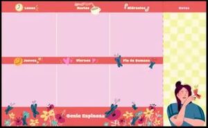 PLANIFICADOR SEMANAL DE MESA GENTE ESPINOSA