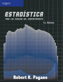 ESTADÍSTICA PARA LAS CIENCIAS DEL COMPORTAMIENTO